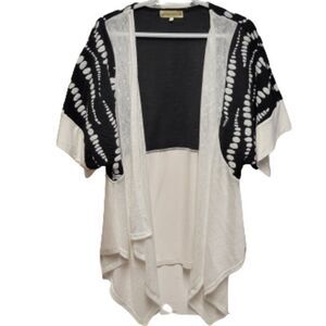 Open Front Cardigan Jacket Plus Size Cardigan Short Sleeve Size S - NEW